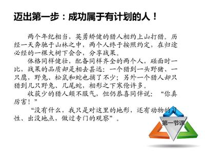 成功始于計劃 PPT獵手的制勝法則
